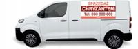 Naklejka Folia na samochód auto reklamowa SPRZEDAŻ CHRYANTEM