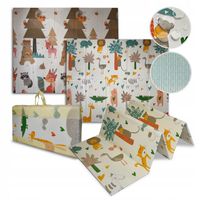 PIANKOWA DWUSTRONNA MATA EDUKACYJNA XPE 200x180cm DUŻA SKŁADANA DLA DZIECI