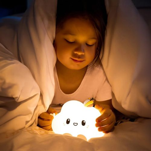 Silikonowa lampka nocna Chmurka led rgb na Arena.pl