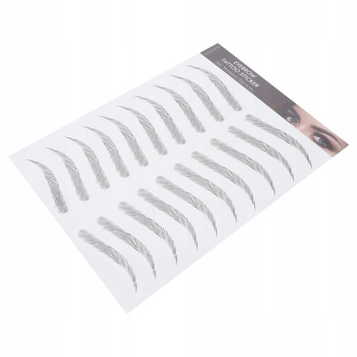 WODOODPORNE TATUAŻ NA BRWI NAKLEJKI 10 PAR CZARNE na Arena.pl