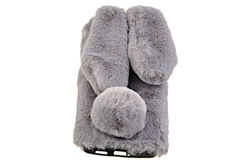 Etui z futerkiem króliczek do Samsung Galaxy M53 5G szary na Arena.pl