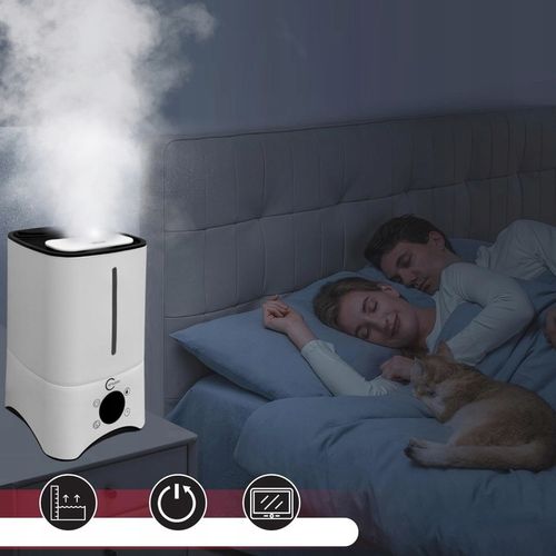 Nawilżacz powietrza AUTOMATYCZNY + AROMATERAPIA 6w1 +12 OLEJKÓW FILTR na Arena.pl