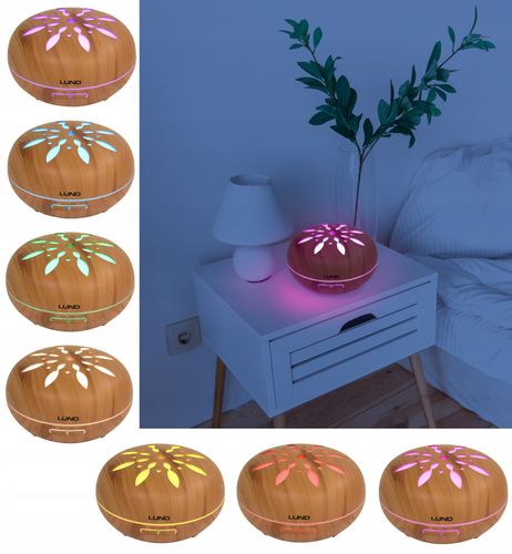 DYFUZOR ZAPACHU NAWILŻACZ 500ml LED TIMER + PILOT na Arena.pl