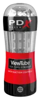 pdx elite viewtube - maszyna intymna przezroczysta, system żeberkowany
