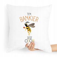 Prezent Poduszka Dla Bankiera Jest Osom Z Nadrukiem Ze Zdjęciem
