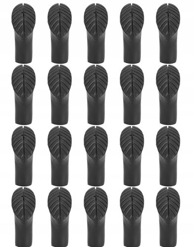 NAKŁADKI KOŃCÓWKI DO KIJKÓW NORDIC WALKING WYMIENNE 20 szt na Arena.pl