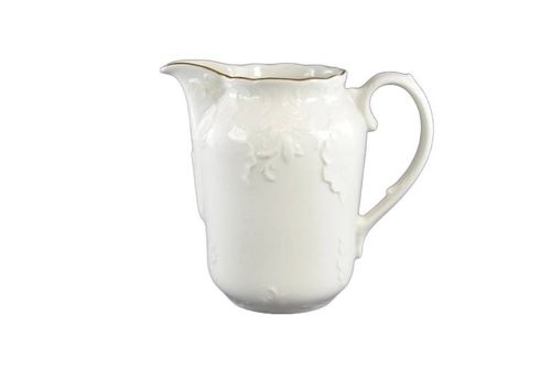 DZBANEK PORCELANOWY NA MLEKO SOK ĆMIELÓW ROCOCO BIAŁY ZŁOTY PASEK 3604 1 L na Arena.pl