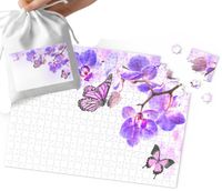 PUZZLE TRADYCYJNE - MOTYLKI MOTYL WZORY PREZENT NA ŚWIĘTA 24el + WORECZEK