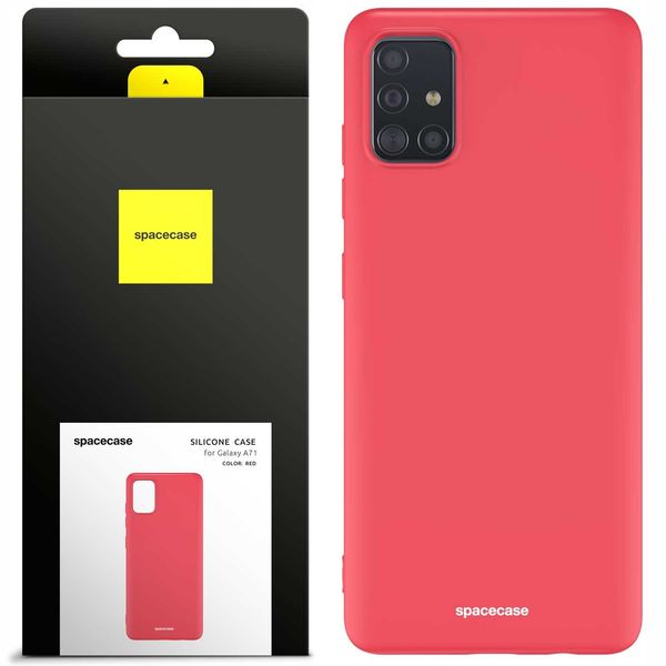 Spacecase Silicone Case Galaxy A71 Red zdjęcie 1