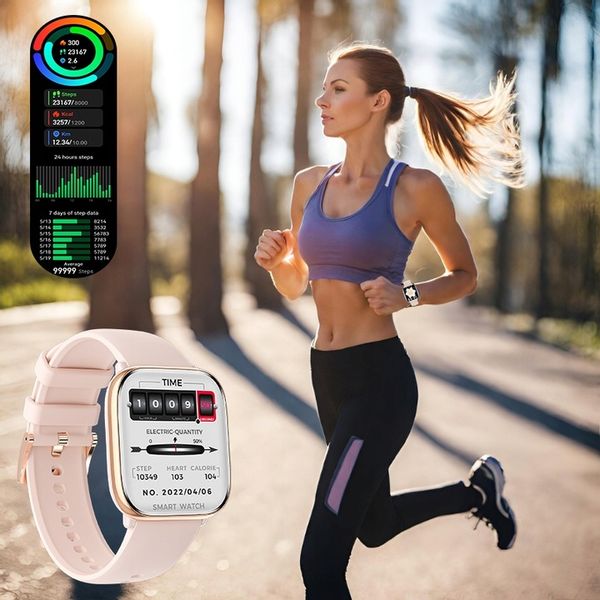 SMARTWATCH ZEGAREK DAMSKI POLSKIE MENU ROZMOWY SPORT AMOLED 4 PASKI zdjęcie 12