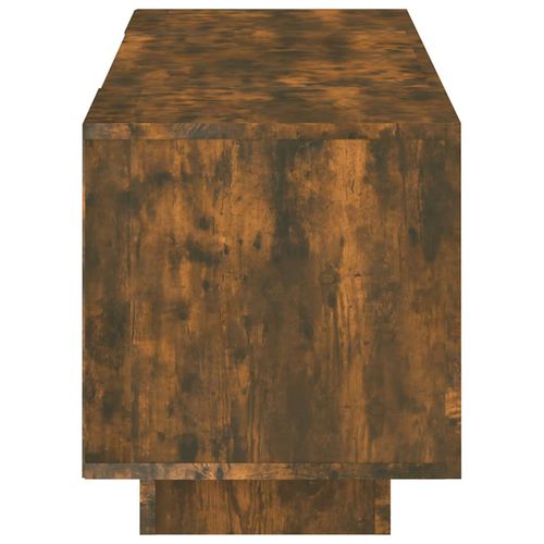 Szafka pod TV z oświetleniem LED, przydymiony dąb, 160x35x40 cm na Arena.pl