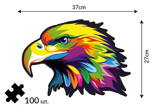 Puzzle Drewniane dla dzieci i dorosłych Orzeł  Eagle na Arena.pl