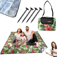 KOC WODOODPORNY PIKNIKOWY PLAŻOWY BIWAK MATA Z IZOLACJĄ XXL PRO NA PLAŻĘ HQ