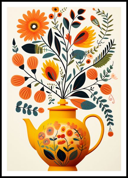 Plakat 70x100cm Bujna Herbata zdjęcie 3