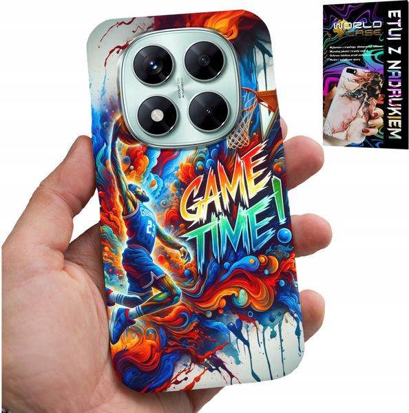 ETUI DO XIAOMI NOTE 14 PRO 5G - KOSZYKÓWKA NBA GAME TIME, CASE + SZKŁO zdjęcie 1