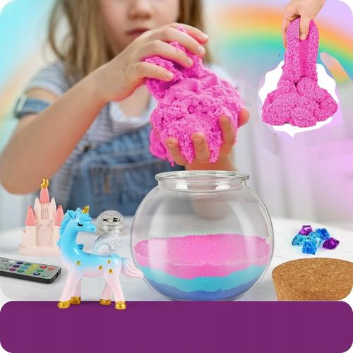 ZESTAW KREATYWNY JEDNOROŻEC MAGICZNE TERRARIUM AKWA DIY LAMPKA LED KRYSZTAŁ na Arena.pl