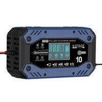 PROSTOWNIK ŁADOWARKA DO AKUMULATORA AGM LiFEPO4 LCD VOLT 12V 24V 5A 10A