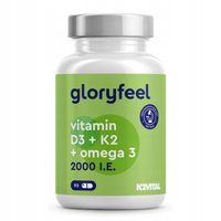 WITAMINA D3 + K2 MK7 I OMEGA 3 2000IU NA ODPORNOŚĆ, ZMNIEJSZENIE ZMĘCZENIA,