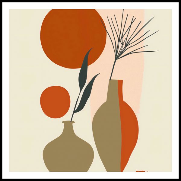 Plakat 70x70cm Wazy w Czerwieni zdjęcie 3