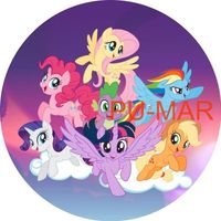 Opłatek na tort Kucyk Pony Konik Kuc My Little Pony Tekst Gratis