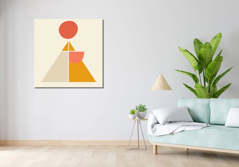 Obraz 90x90cm Proza Kształtów zdjęcie 2