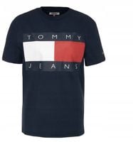 T-shirt Tommy Jeans Big Flaga męska granat S