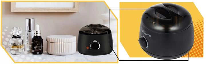 PODGRZEWACZ WOSKU + TWARDY WOSK 400g+100 PATYCZKÓW ZESTAW DO DEPILACJI zdjęcie 15