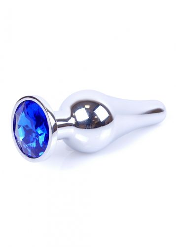 plug jewellery silver butt plug  dark blue na Arena.pl