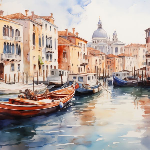 Plakat 40x40cm Wenecka Impresja zdjęcie 1