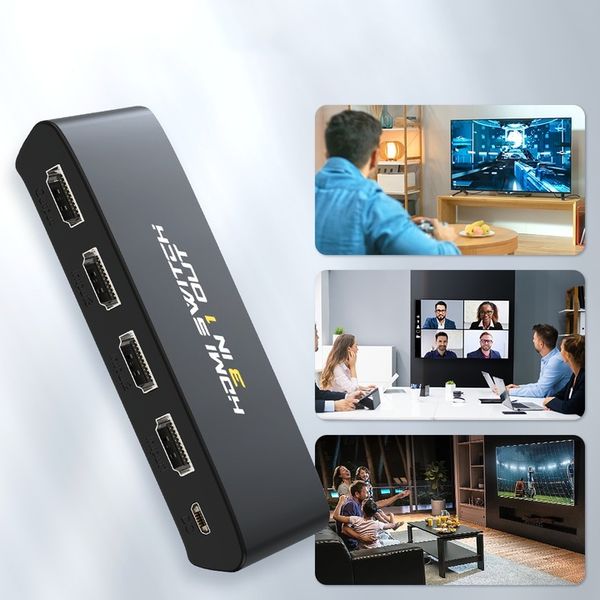 ROZDZIELACZ PRZEŁĄCZNIK SWITCH 3x HDMI 4K FULL HD zdjęcie 13