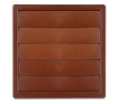 kratka wentylacyjna z żaluzją grawitac. 170*170,fi 100 brąz - rx 02-309