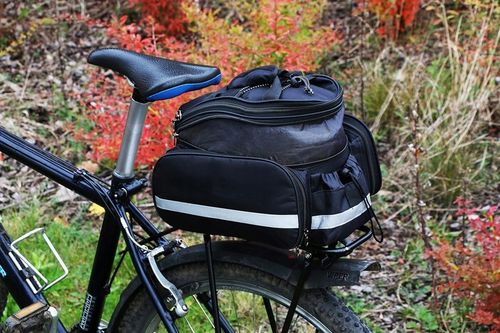 TORBA SAKWA ROWEROWA NA ROWER BAGAŻNIK + POKROWIEC Pojemna Wygodna Solidna na Arena.pl