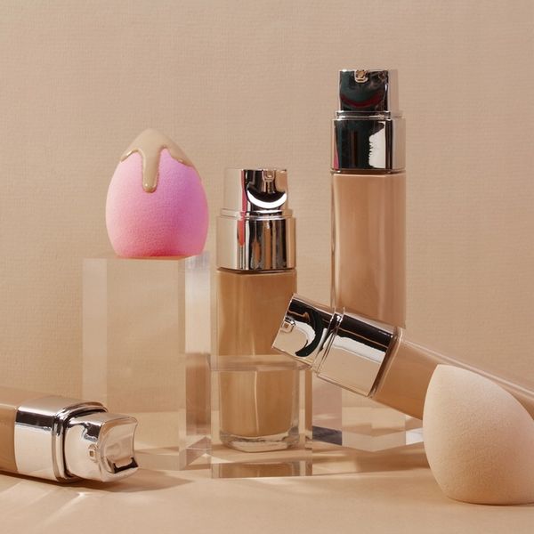 GĄBKA BLENDER DO MAKIJAŻU RÓŻOWA 2SZT MAKE-UP zdjęcie 2