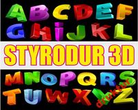 Litera 3D Styrodur reklama przestrzenna 30 cm