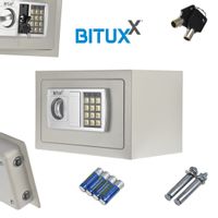 14209 Sejf meblowy domowy zamek elektroniczny klucz biały