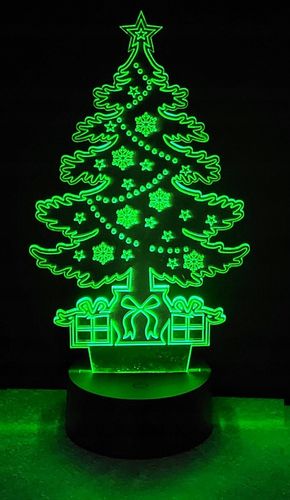 OZDOBA ŚWIĄTECZNA CHOINKA 3D LED KOLORY RGB PILOT na Arena.pl