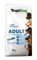 TropiDog Premium Adult Salmon & Rice 12kg Medium Large