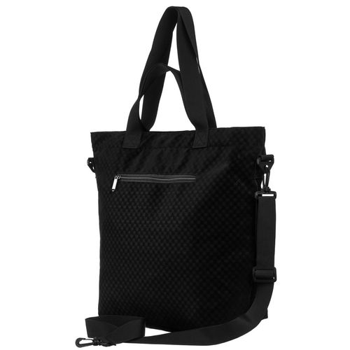 duża torba damska w czarnym kolorze z kieszonką zewnętrzną na suwak na Arena.pl