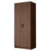 Szafa ADA I 80 cm - pojemna garderoba - ORZECH WARMIA+ZŁOTY