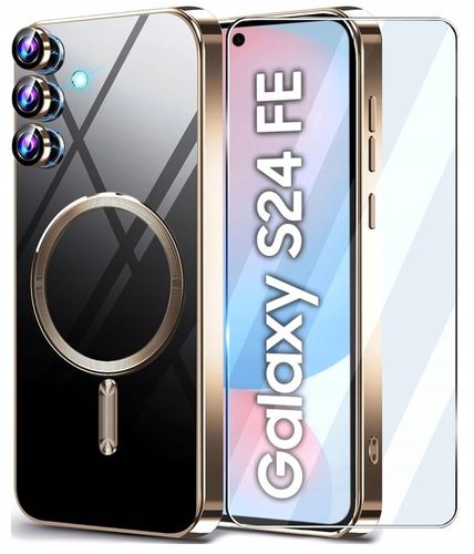 ETUI MAGSAFE GLAMOUR CLEAR CASE do SAMSUNG GALAXY S24 FE 5G SZKŁO HARTOWANE na Arena.pl