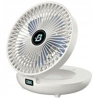 Przenośny MINI wentylator na Biurko Cichy BEZPRZEWODOWY 5 poziomów USB