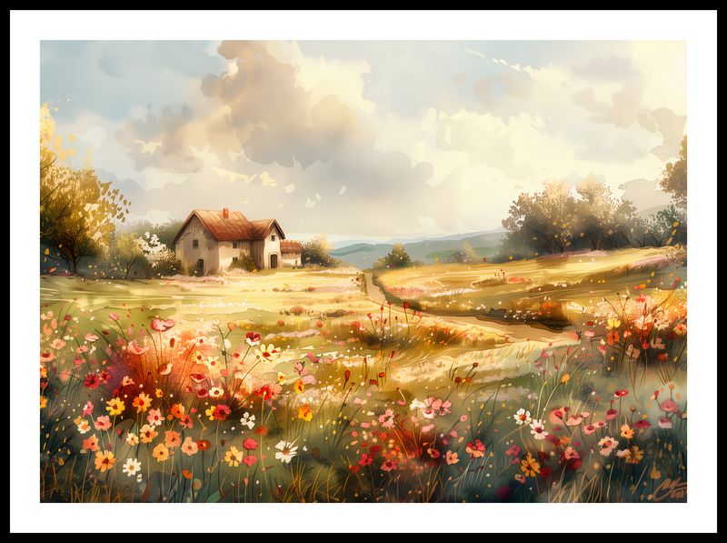 Plakat 70x50cm Sielski Domek zdjęcie 3