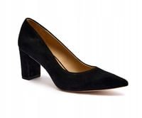 LAUREN RALPH LAUREN Czółenka na słupku LANETTE zamsz R35.5