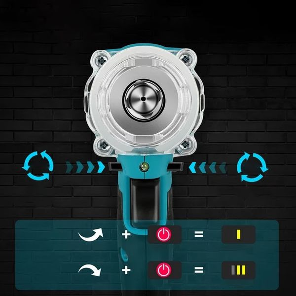 KLUCZ UDAROWY AKUMULATOROWY BEZSZCZOTKOWY DO MAKITA 18V 650NM 1/2'' 5500mAh zdjęcie 2