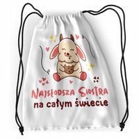 Plecak Dla Siostry Sportowy Szkolny Worek Torba Z Nadrukiem Ze Zdjęciem
