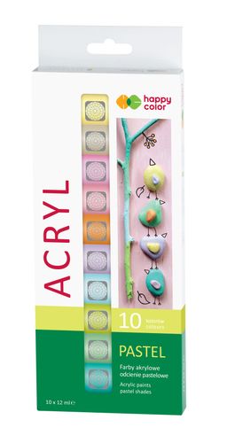 Farba Akrylowa Zestaw 10Kol X12Ml Pastelowe 3218 na Arena.pl