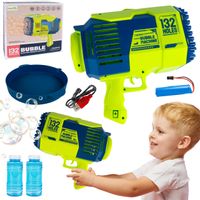 Broń do Baniek Mydlanych Pistolet na Bańki Bazuka Bańkowa 2x Płyn