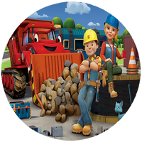 Opłatek na tort Bob Budowniczy