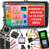 RADIO 9'' 4GB/64GB ANDROID 15 GOLF V VI PASSAT B6 B7 SEAT SKODA
