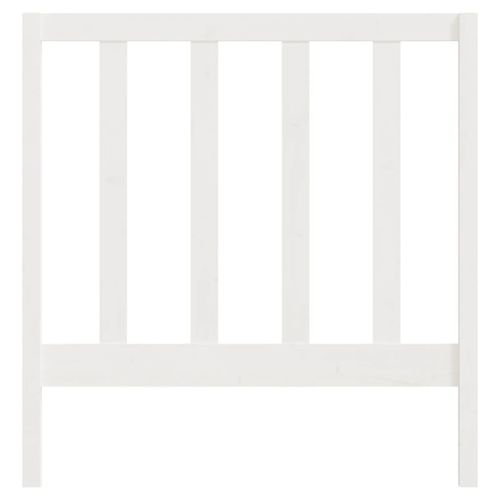 Wezgłowie łóżka, białe, 95x4x100 cm, lite drewno sosnowe na Arena.pl